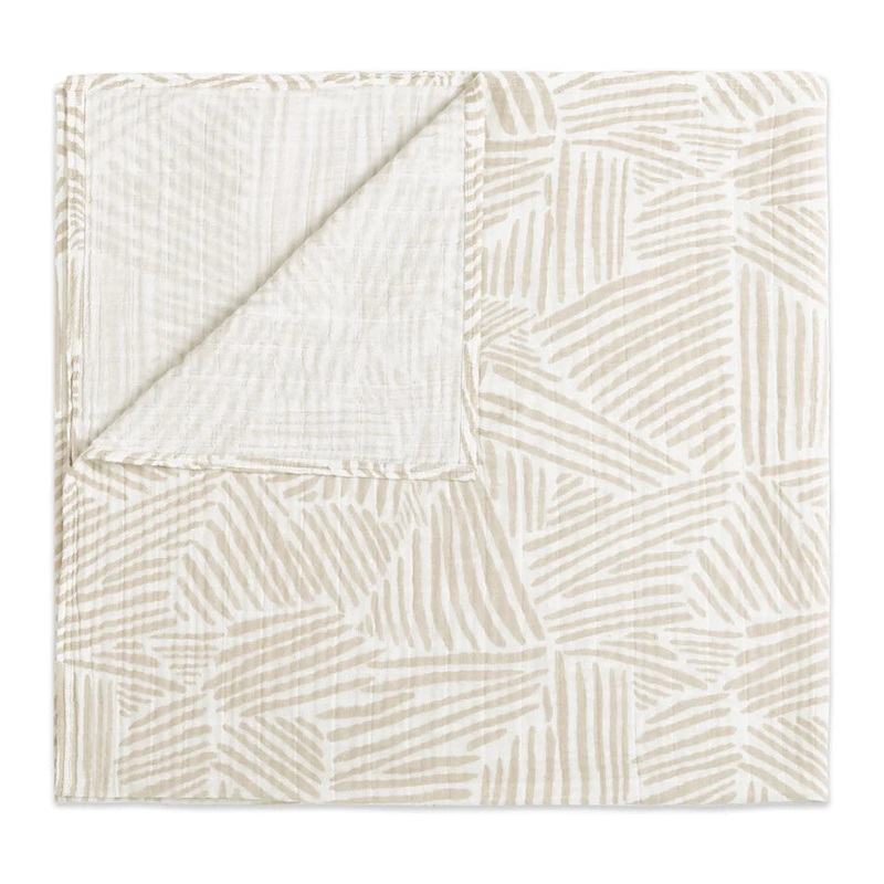 Muslin Swaddle – Oat Stripe