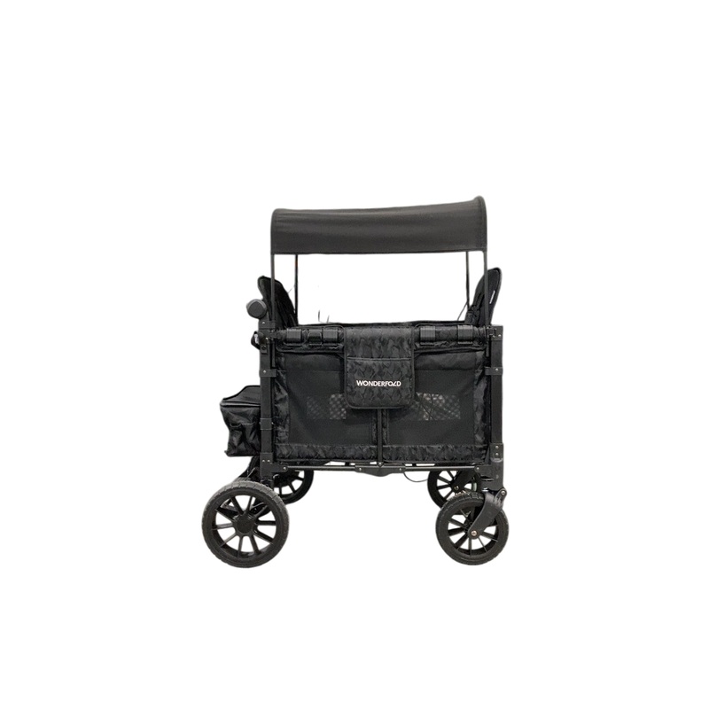 Wonderfold W2 Luxe Multifunctional Double Stroller Wagon, Black Camo, 2024
