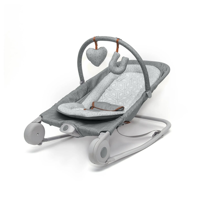 2-in-1 Bouncer & Rocker Duo – Heather Gray