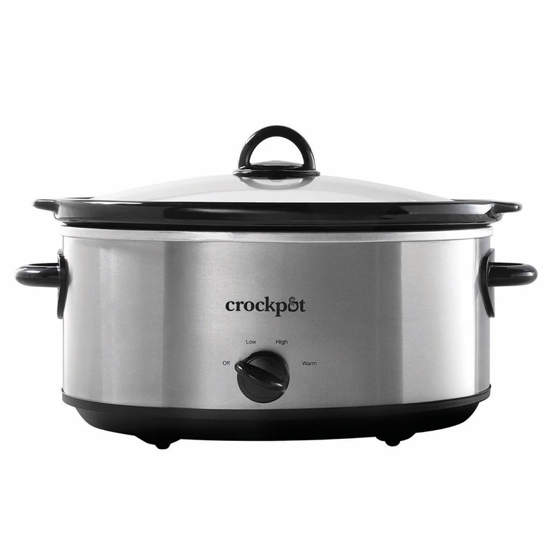 7qt Manual Slow Cooker – Stainless Steel (See Description)