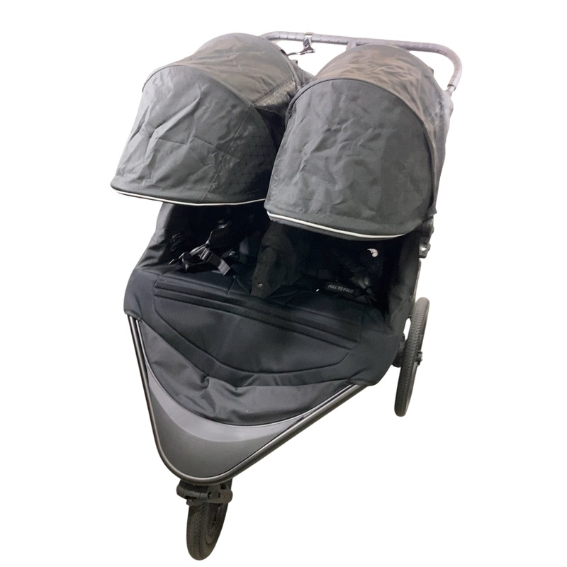 Baby Jogger Summit X3 Double Stroller, 2023, Midnight Black
