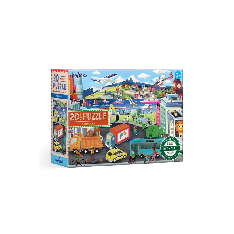 eeBoo Vehicles 20 Piece Puzzle