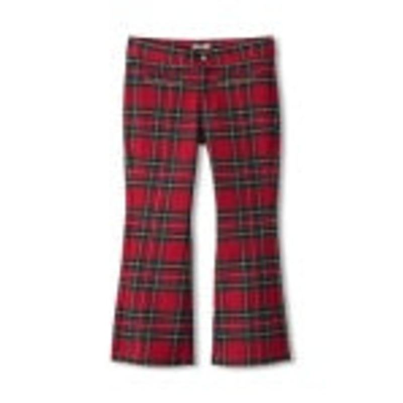 Hatley Red Plaid Flared Pants | Red
