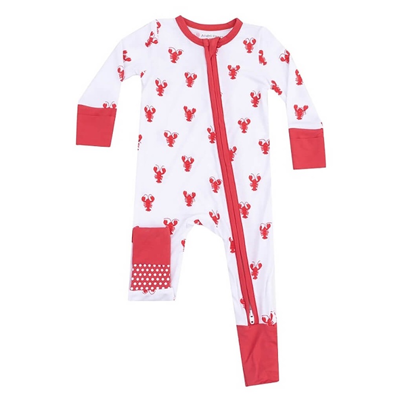 2 way Zipper Romper Lobster