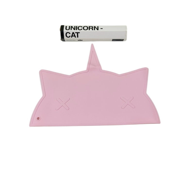 Bam Bam Boom Unicorn Cat Placemat, Pink