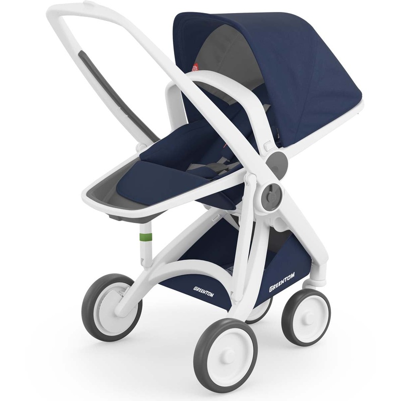 Greentom Reversible Stroller – White/Blue