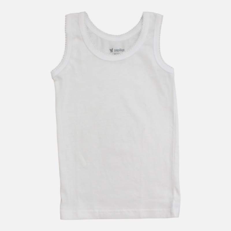 White Sleeveless Undershirt