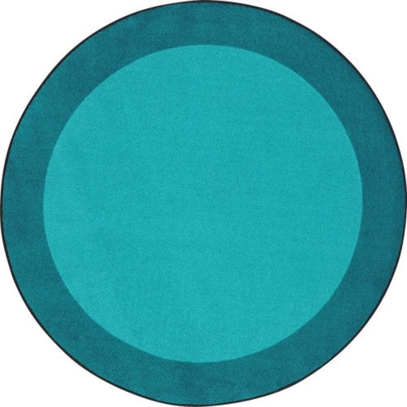 All Around Rug, 13’2″ Round, Teal