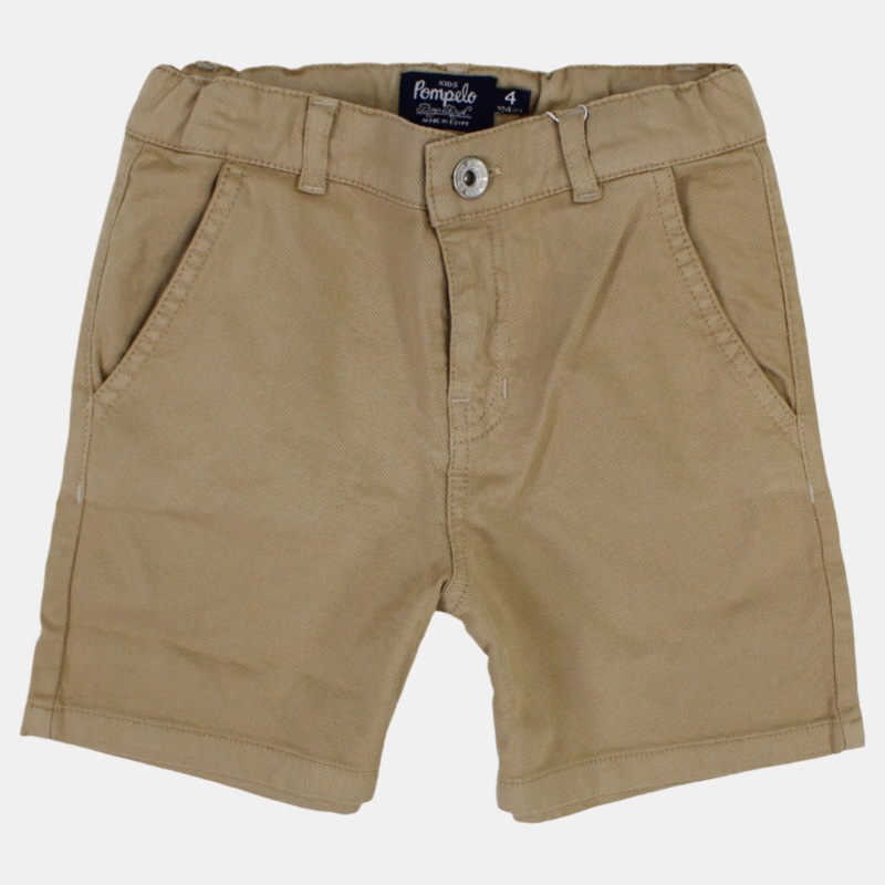 Boys Plain Gabardine Shorts