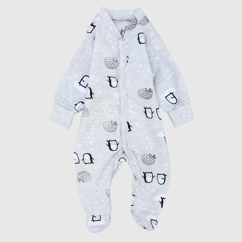 Igloo Penguin Long-Sleeved Baby Footie
