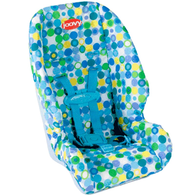 Joovy Doll Booster Car Seat in Blue Dot