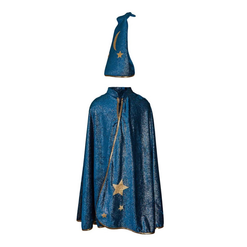 Starry Night Wizard Cape + Hat