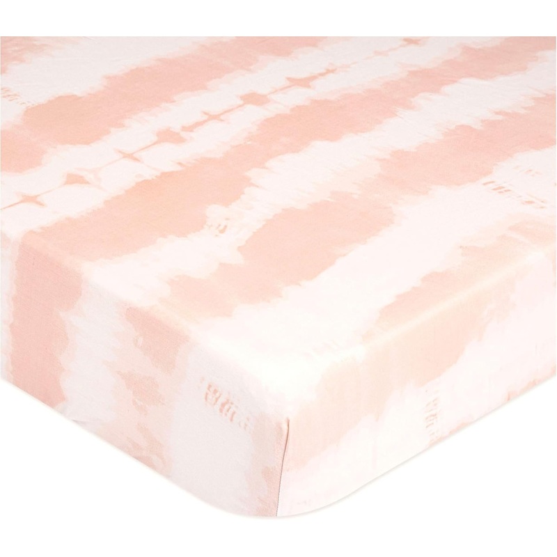 Crane Baby Crib Fitted Sheet, Rose Tie Dye