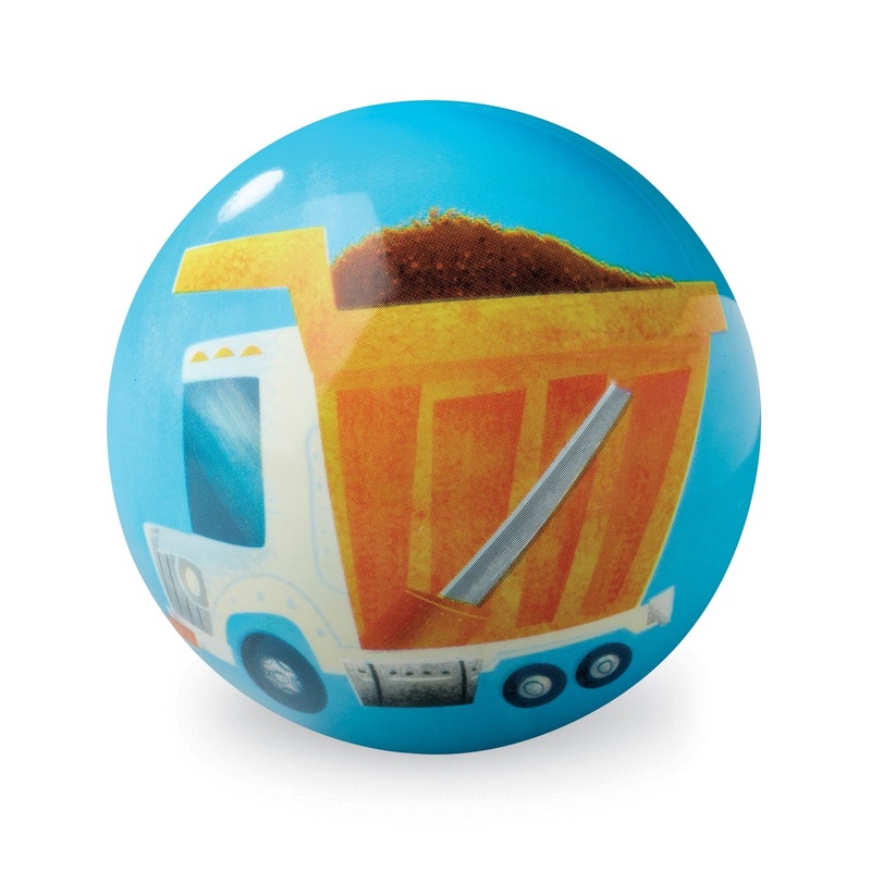 Crocodile Creek 4″ Play Ball – Blue Construction