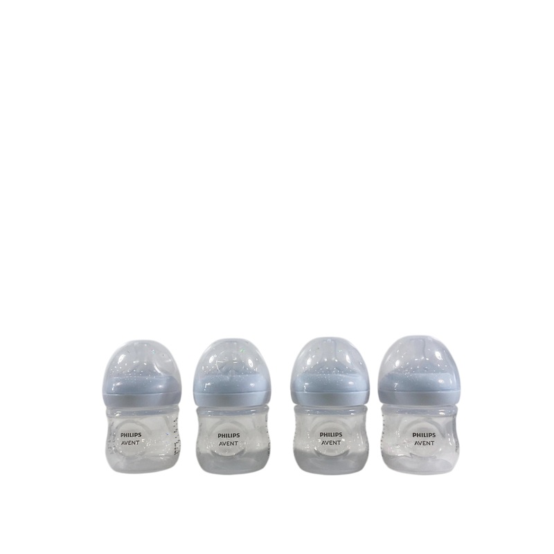 Philips Avent Natural Baby Bottles, 4 Pack, 4oz, Clear