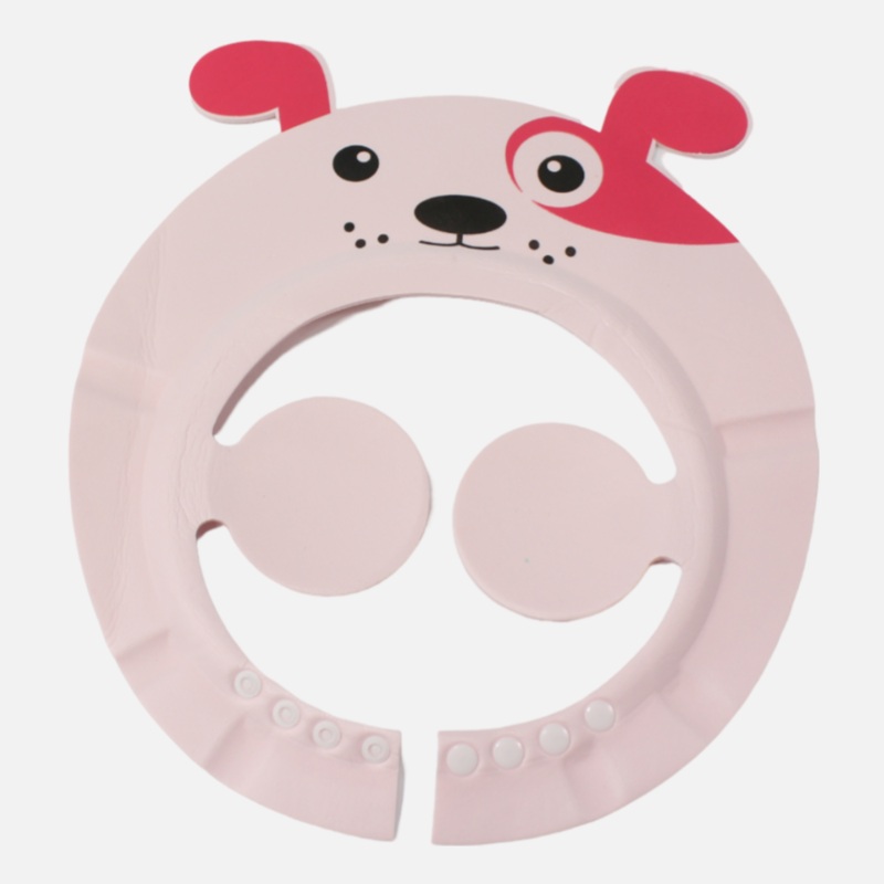Pink Foam Shower Cap With Eye & Ear Protection – Dog