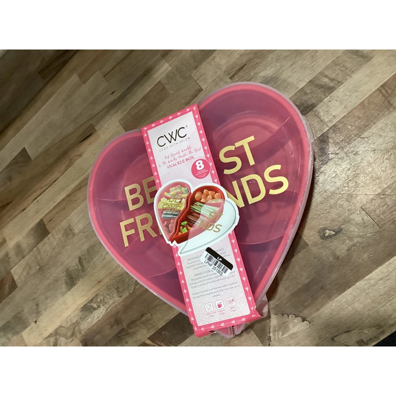 Valentine Best Friends Snack Bento Box Red Heart