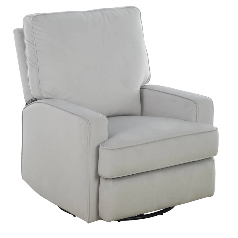Addison Swivel Gliding Recliner – Performance Gray Fabric