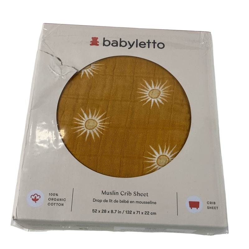 Babyletto Muslin Crib Sheet, Golden Hour