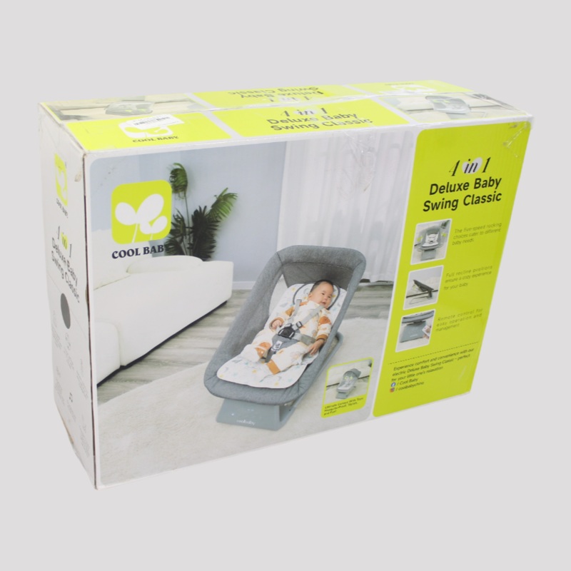 Cool Baby 4-in-1 Deluxe Baby Swing Classic with Bluetooth and Remote Control