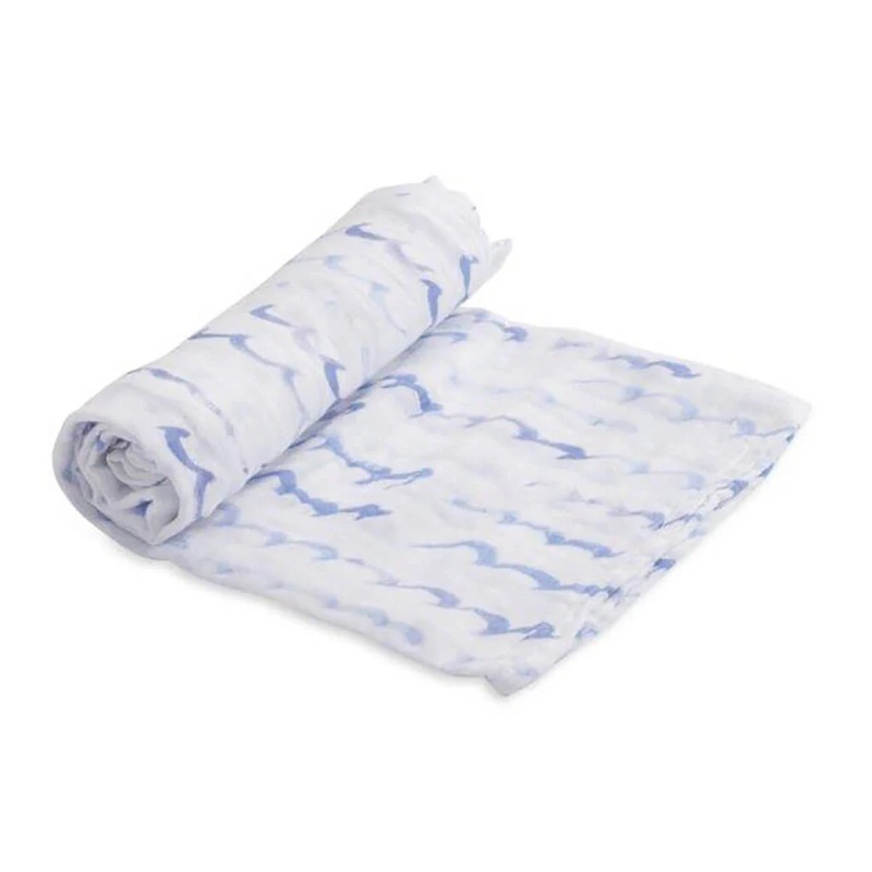 Cotton Muslin Swaddle High Tide