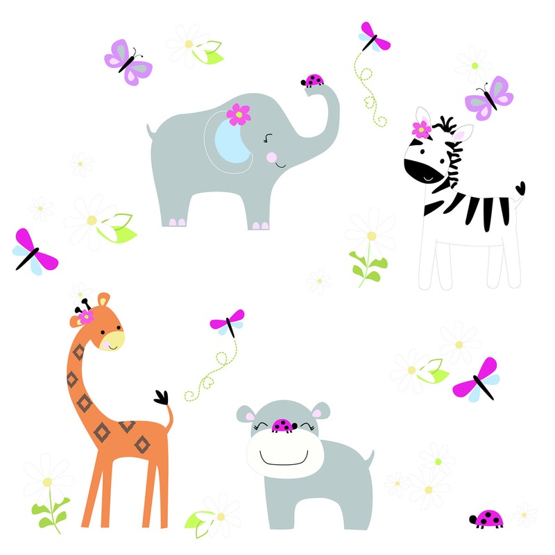 Lambs & Ivy Ladybug Jungle Wall Appliques