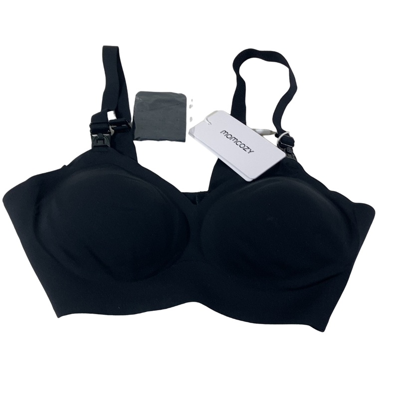 Momcozy SMOOTH- Ultra Soft Omni Maternity Nursing Bra, Black, Medium