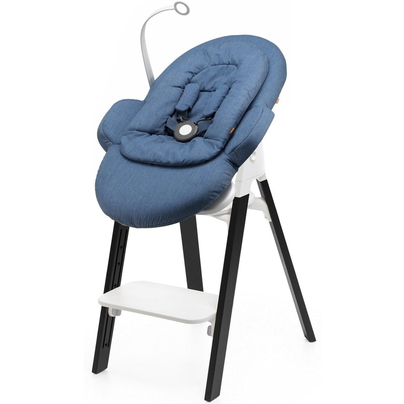 Stokke Steps Newborn Bouncer Seat – Oak Black/Blue
