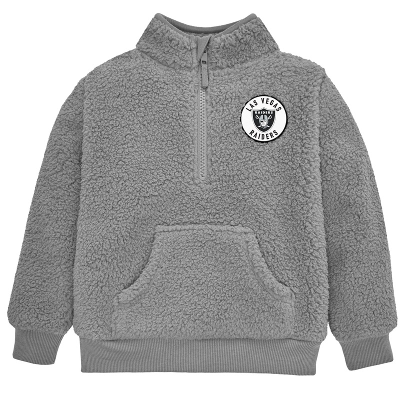 Infant & Toddler Las Vegas Raiders 1/4 Zip Sherpa Top