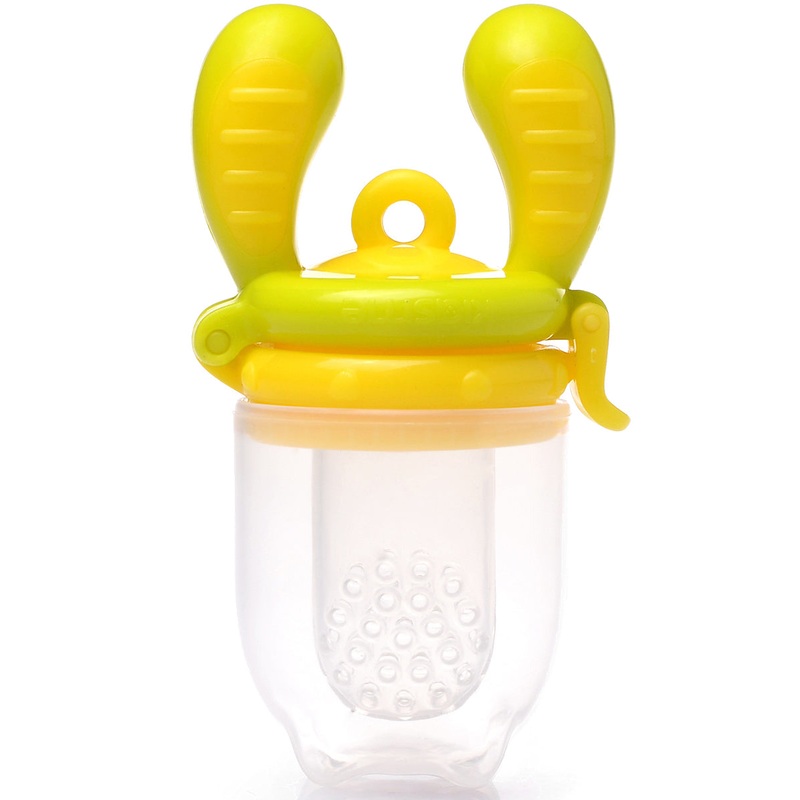 Kidsme Food Feeder, Medium (4+ Months) – Green/Yellow