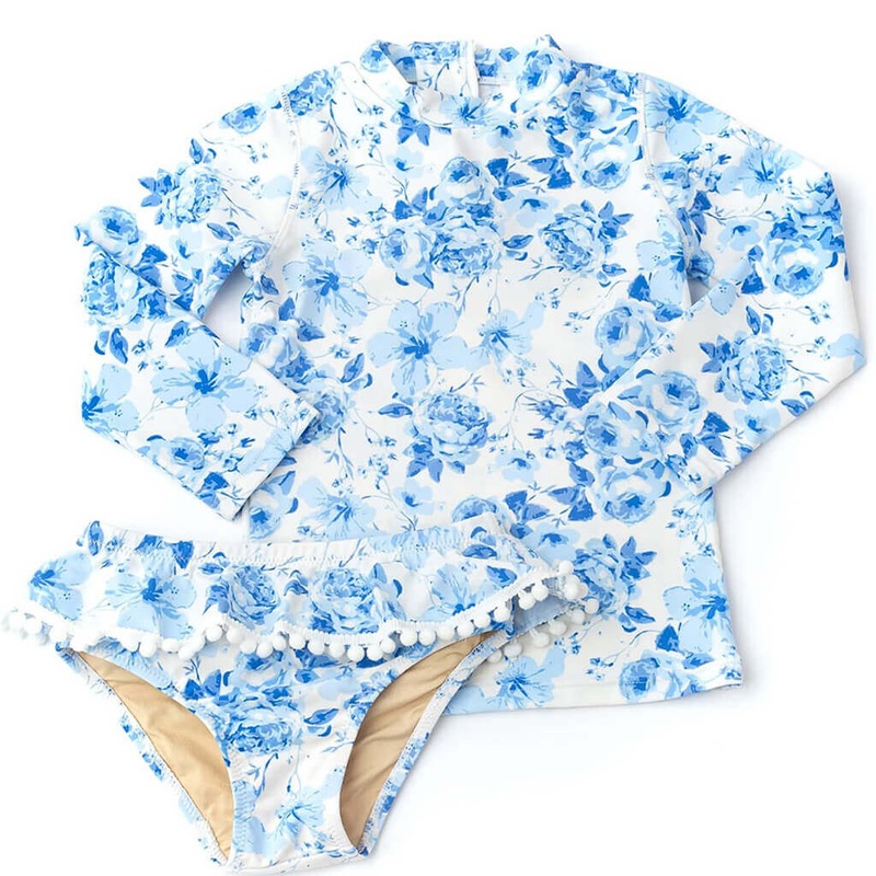 Rashguard Set Hibiscus Rose