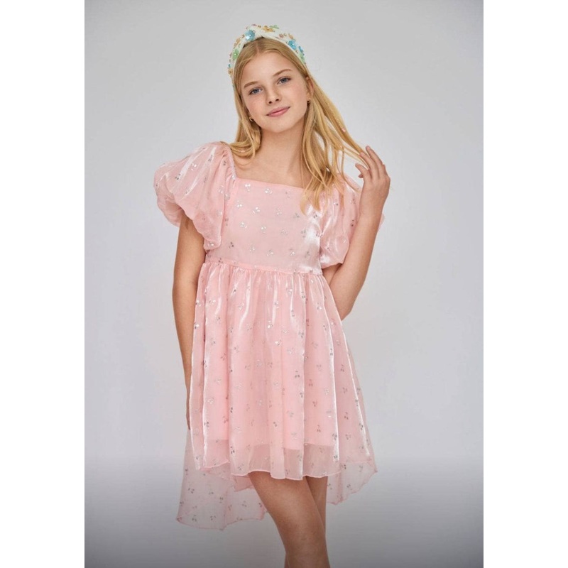 Shimmer Cherry Party Low Dress