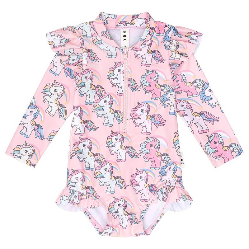 Zip Swimsuit Rainbow Unicorn