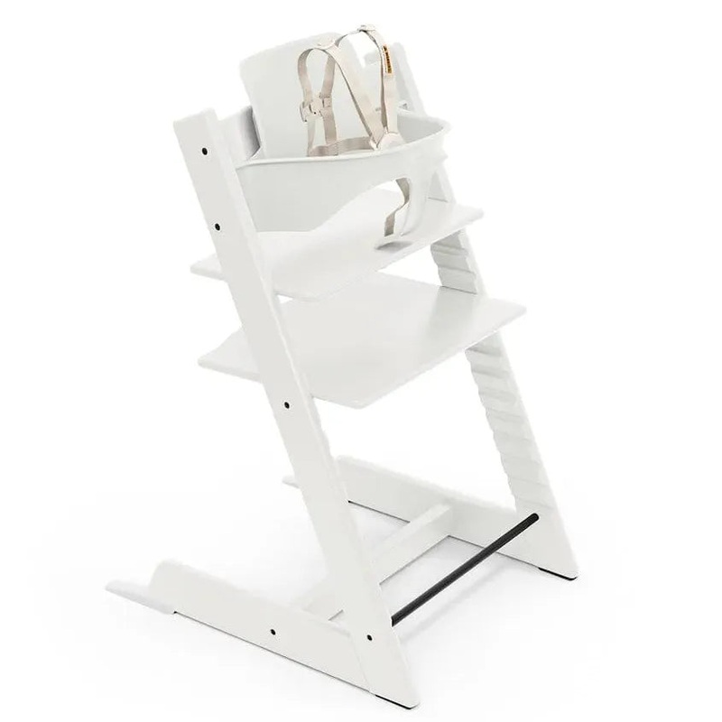 Tripp Trapp High Chair with Baby Set – White