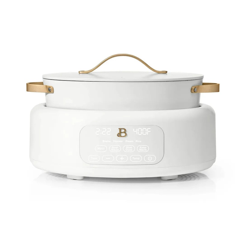 6qt. 10 in 1 Electric Multi-Cooker- White Icing by Drew Barrymore