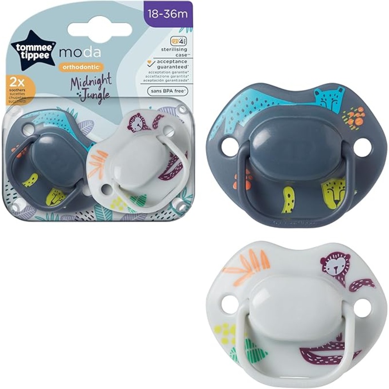 Tommee Tippee MODA Soother, 18-36 Months, Pack of 2