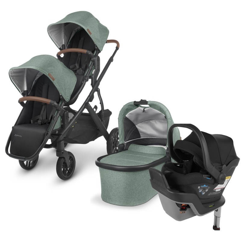 UPPAbaby VISTA V2 Double Stroller + MESA MAX Travel System Bundle – Gwen / Jake