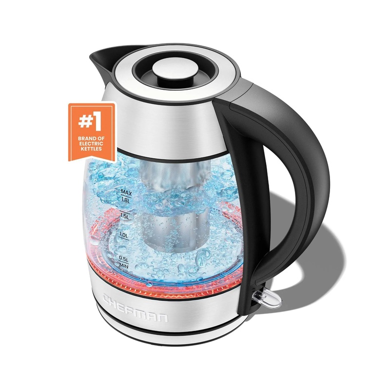 1.8L Rapid-Boil Kettle with Keep Warm and Tea Infuser