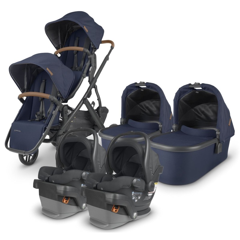 UPPAbaby VISTA V2 Twin Double Stroller + MESA V2 Travel System Bundle – Noa / Jake