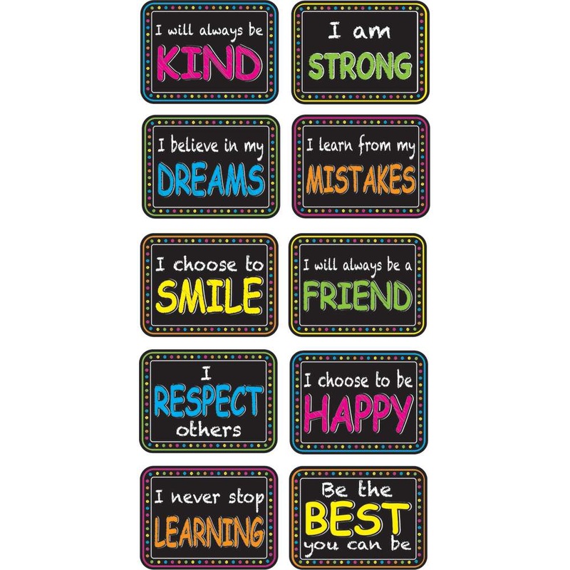 10 Pack Non-Magnetic Mini Whiteboard Erasers, Character Building