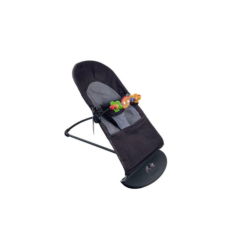 BabyBjorn Bouncer Balance, Black Frame, Black/Dark Gray