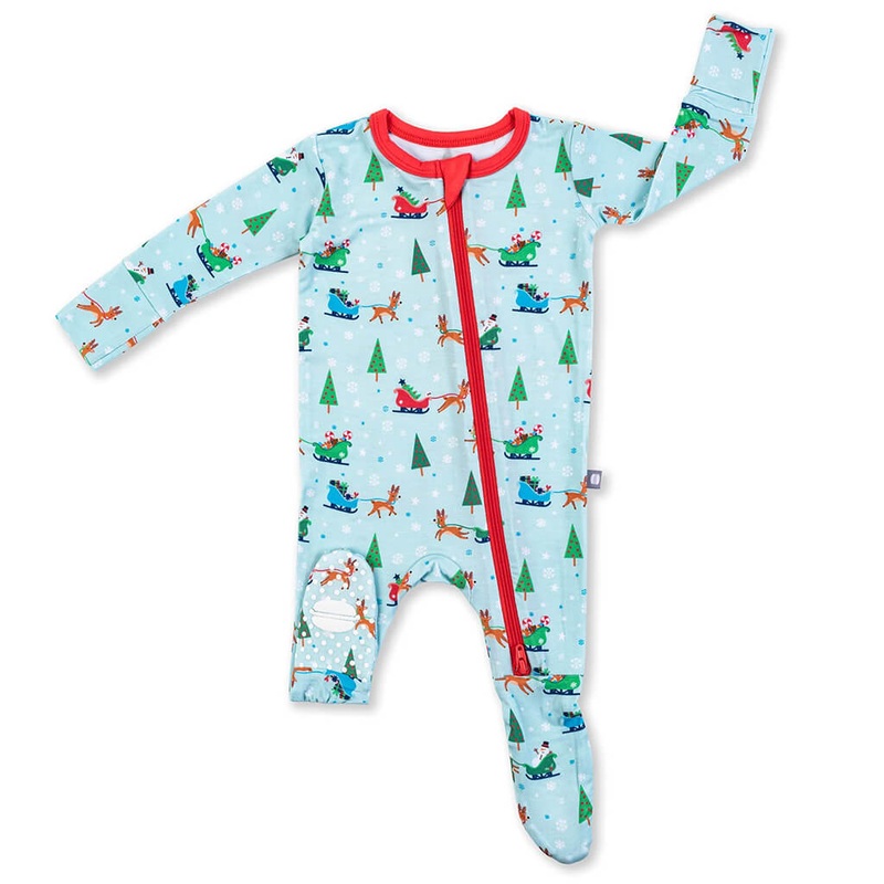 Zipper Footie Reindeer