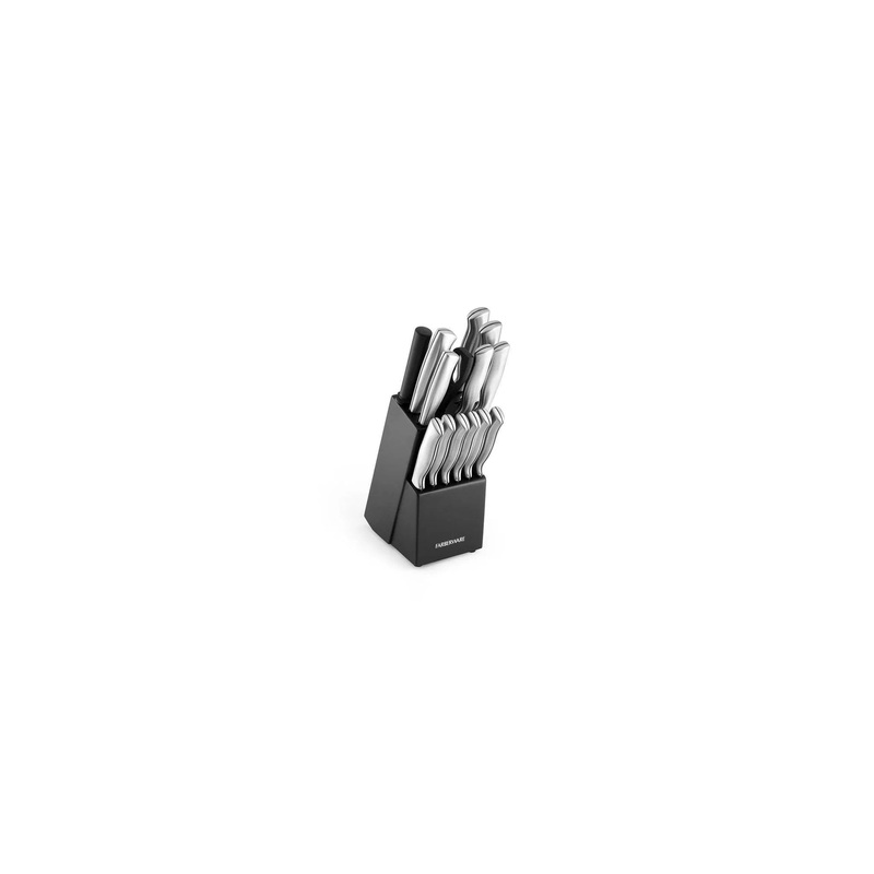 15pc Stainless Steel Knife Block Set (See Description)