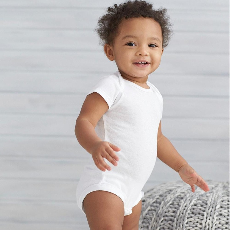4-Pack Infant & Toddler White Short Sleeve Onesies Bodysuits