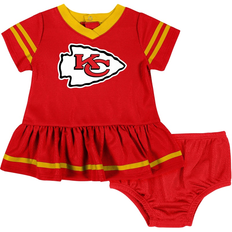 Baby Girls Kansas City Chiefs Cheerleader Outfit Set
