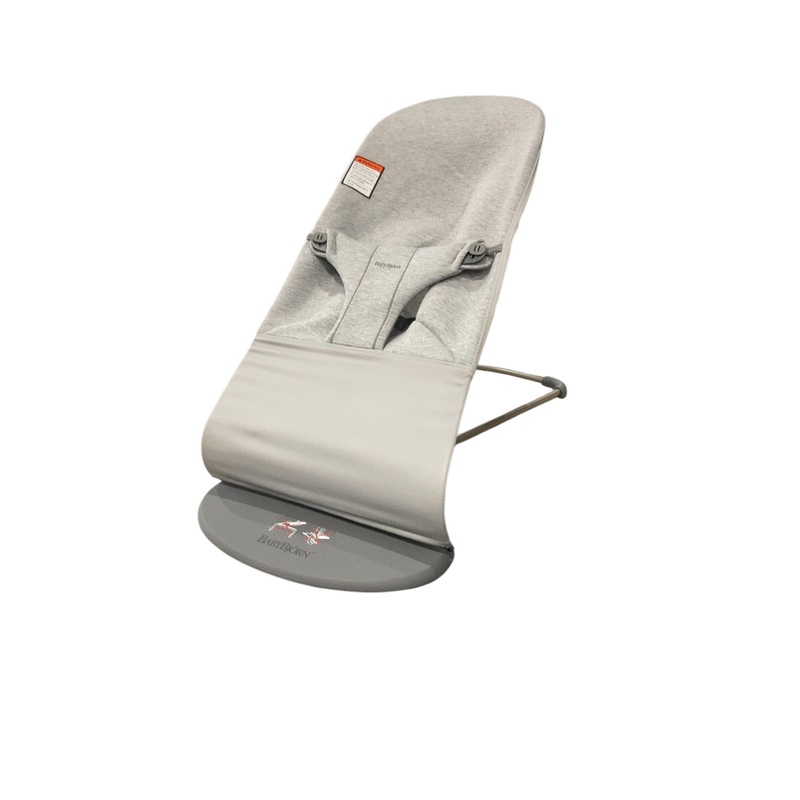 BabyBjorn Bouncer Bliss Bundle With Toy Bar, Dark Gray Frame, Light Gray 3D Jersey, Soft Friends