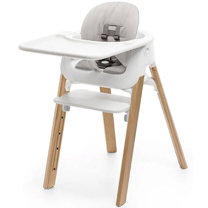Stokke Steps Complete High Chair – White/Oak Natural/Grey