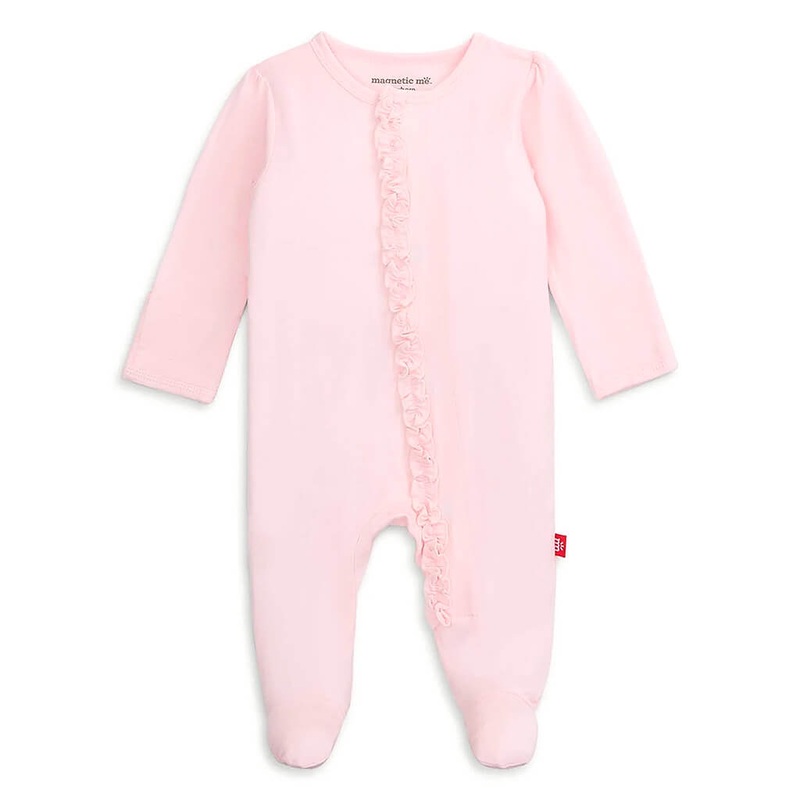Magnetic Ruffle Footie – Dogwood
