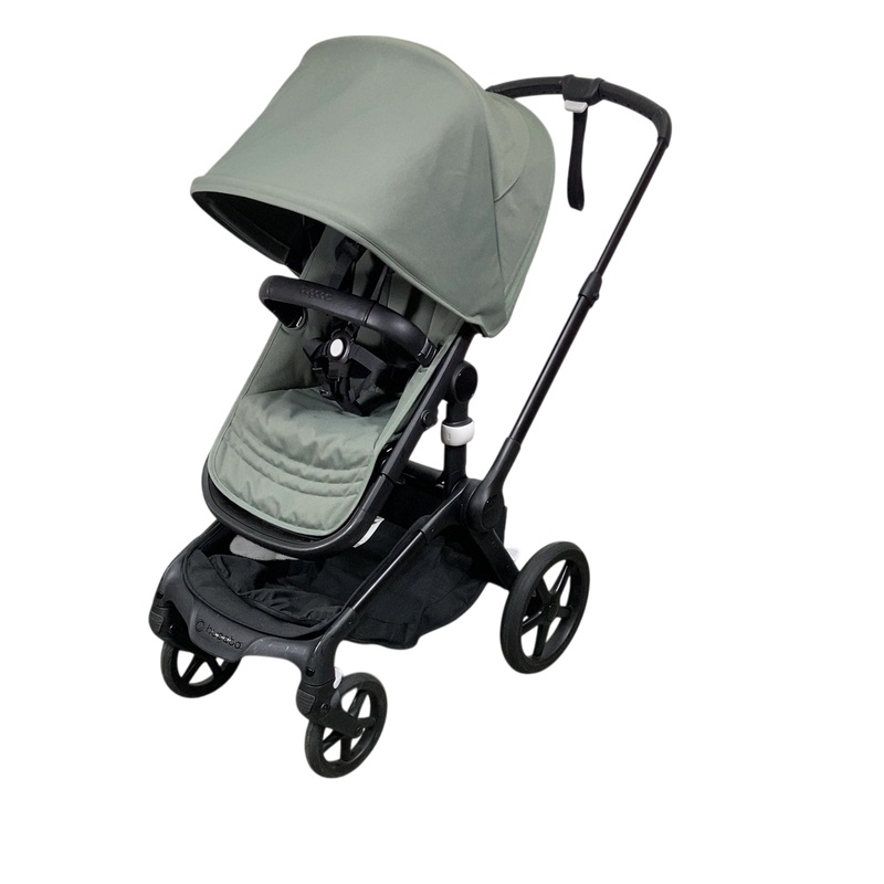 Bugaboo Fox 5 Stroller, 2022, Black Frame, Forest Green