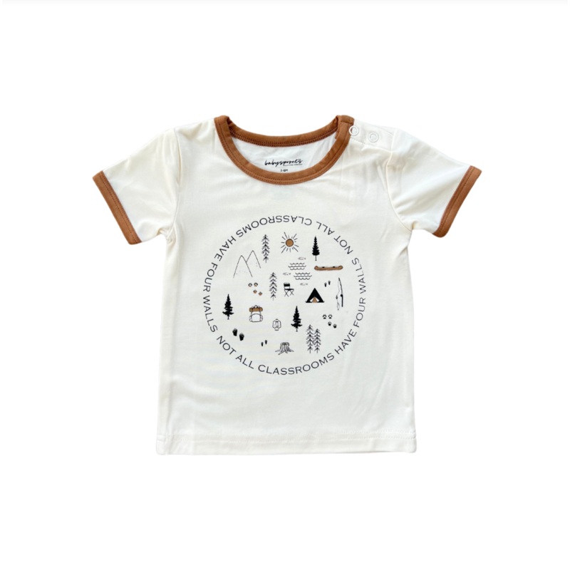 Babysprouts Retro Short Sleeve Tee – Not All Classrooms Have Four Walls